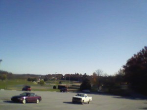 View of Jackson Park from Parks and Rec office on hill.